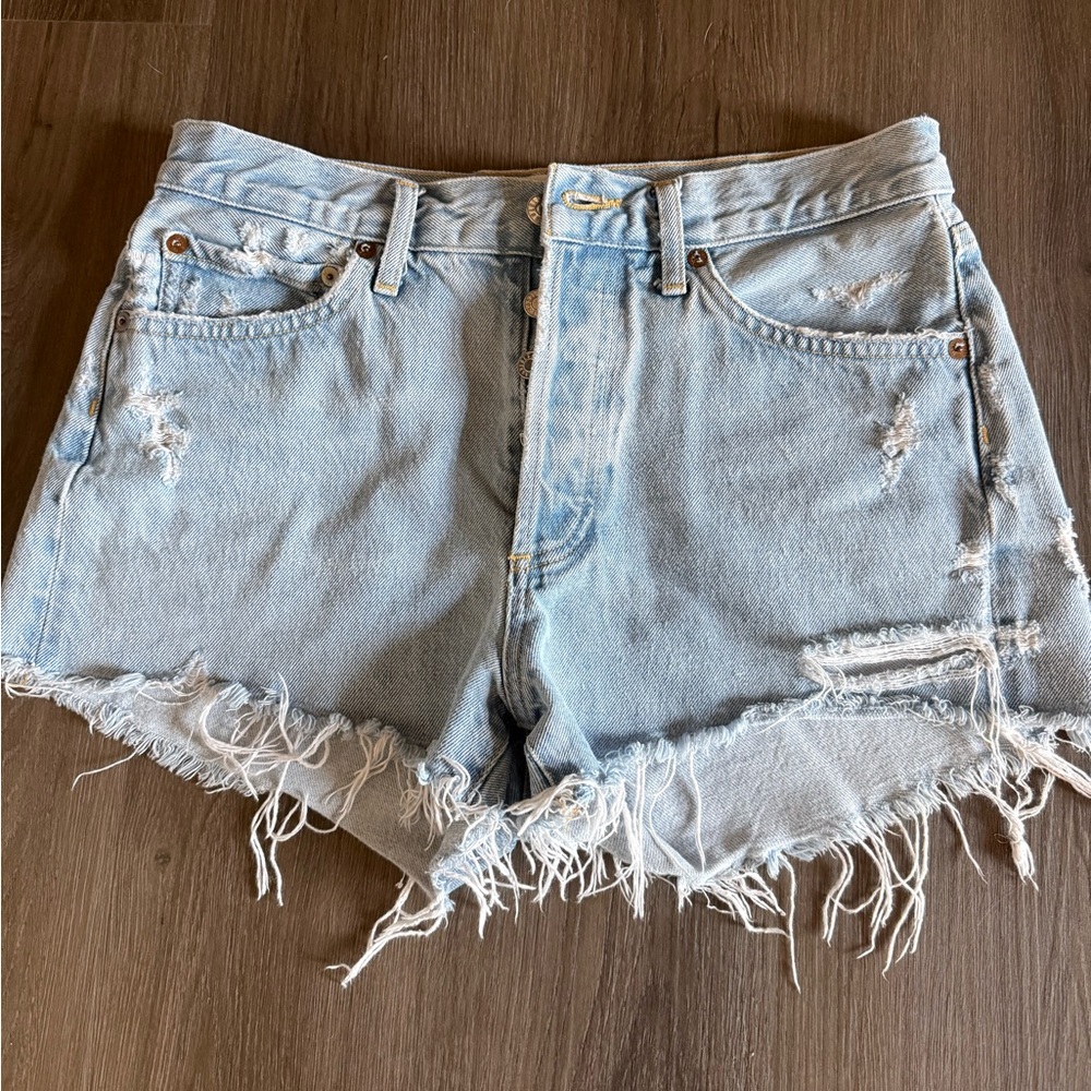 Agolde Parker Denim Shorts